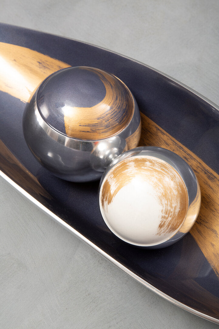 Alma Set of 3 Deco Brushstroke Balls - Lifestyle