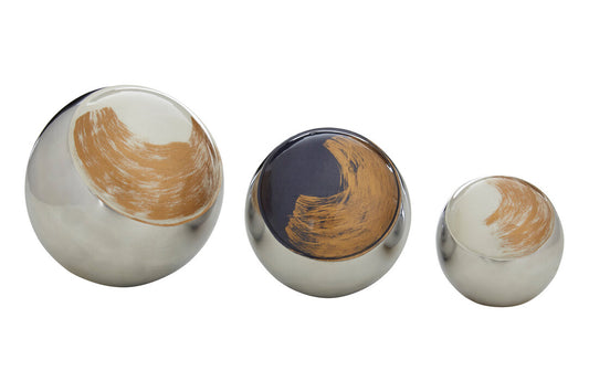 Alma Set of 3 Deco Brushstroke Balls