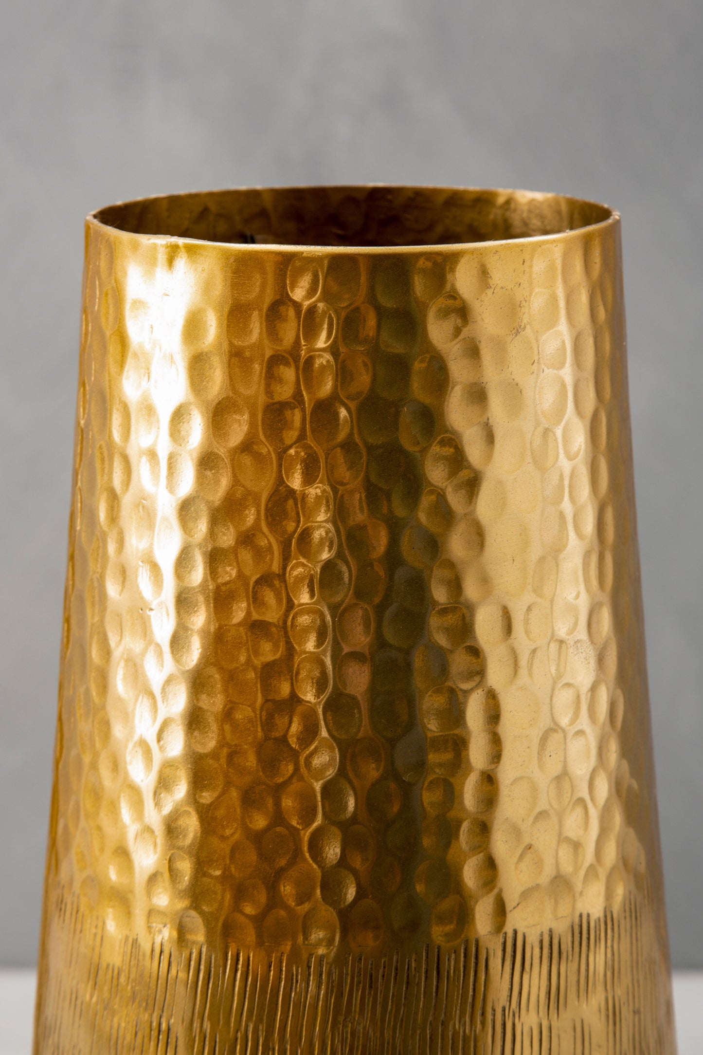 Solis Gold Finish Vase