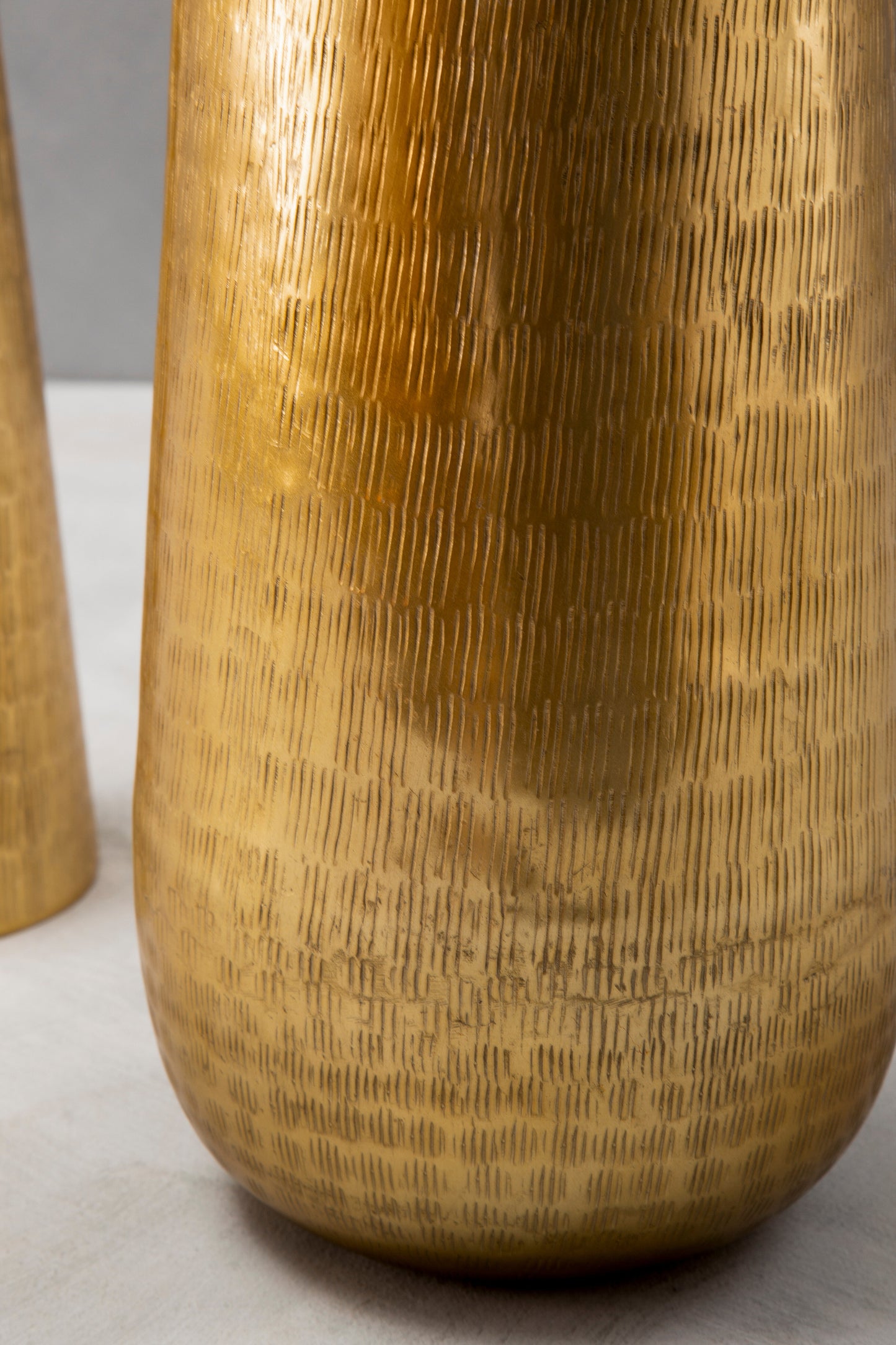 Solis Gold Finish Vase