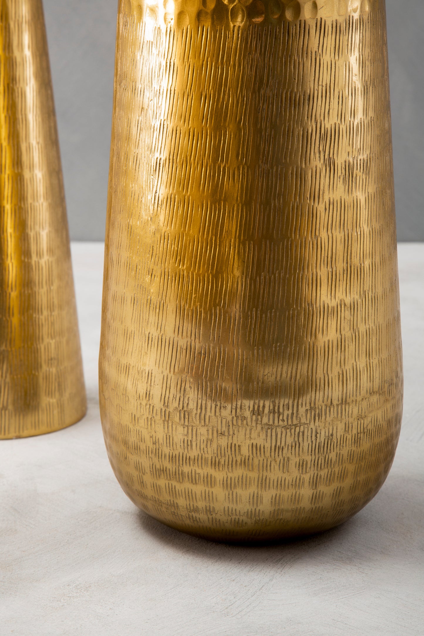 Solis Gold Finish Vase
