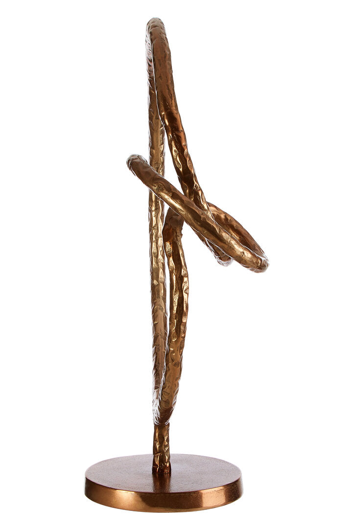 Nexus Round Rough Bronze Sculpture - Additional