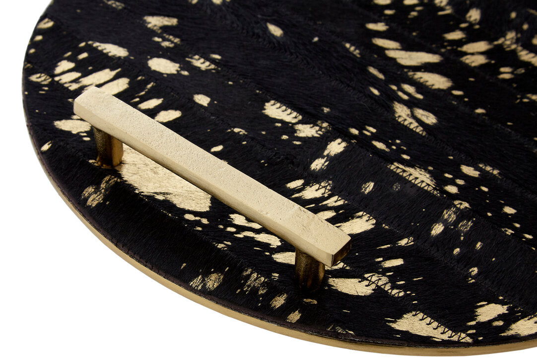 Bowerbird Cowhide Tray - Macro