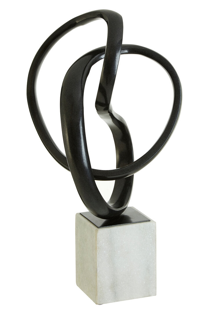 Mirano Black Nickel Finish Knot Sculpture - Additional