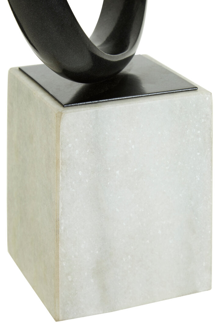 Mirano Black Nickel Finish Knot Sculpture - Macro