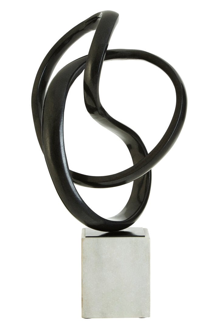 Mirano Black Nickel Finish Knot Sculpture