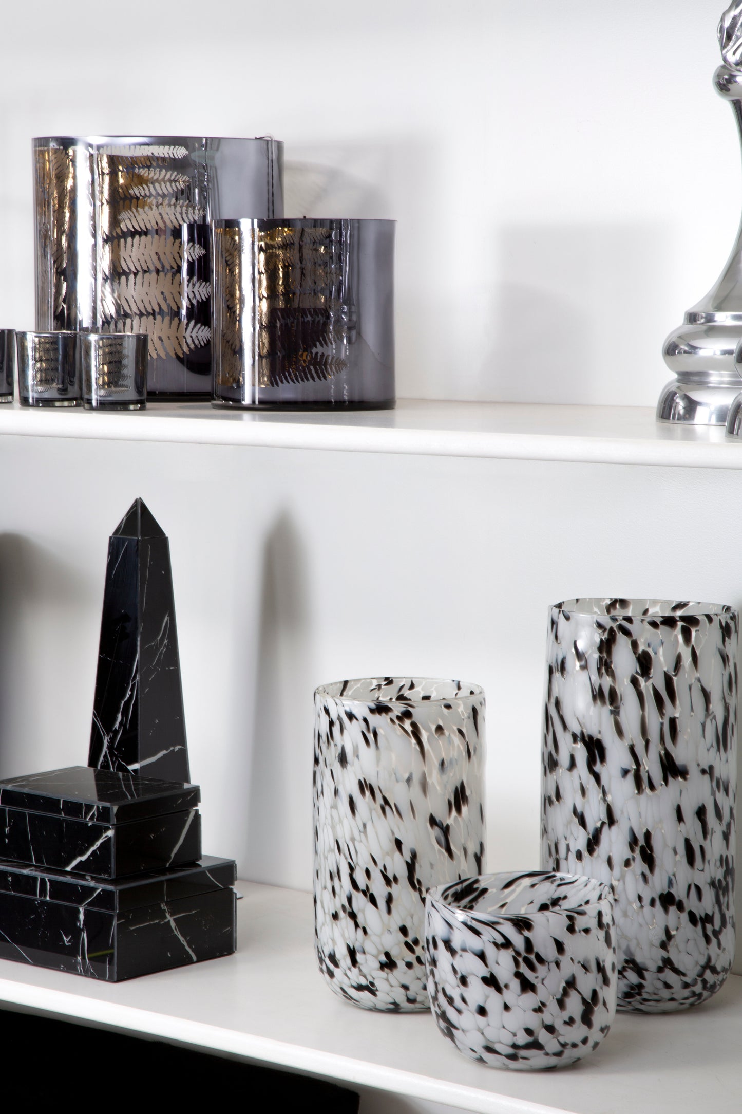 Carra Speckled Grey Vase