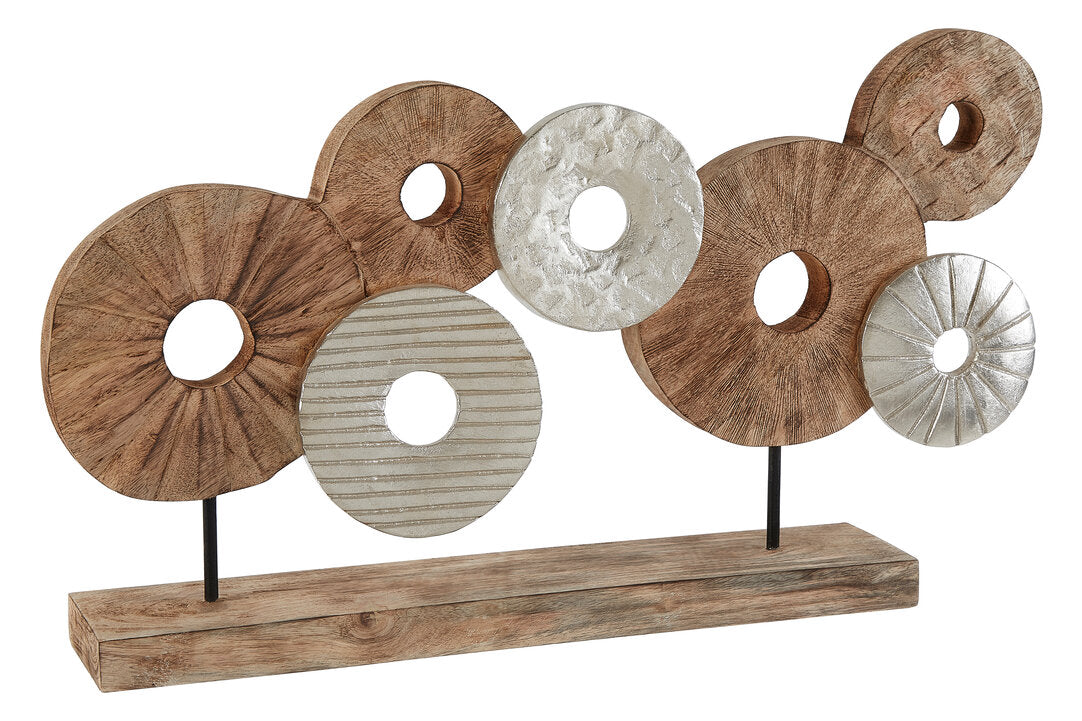 Elementi 7 Disc Wooden Sculpture - Additional