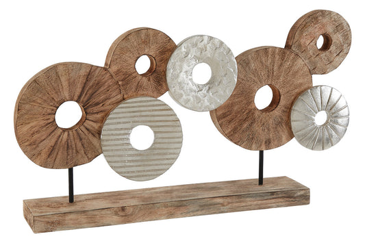 Elementi 7 Disc Wooden Sculpture - Additional
