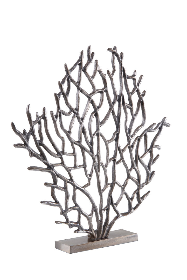 Prato Small Black Nickel Finish Coral Sculpture - Additional