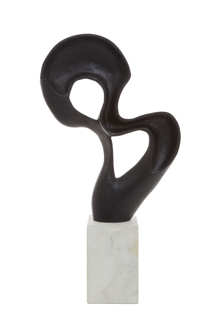 Mirano Black Finish Knot Sculpture - Additional