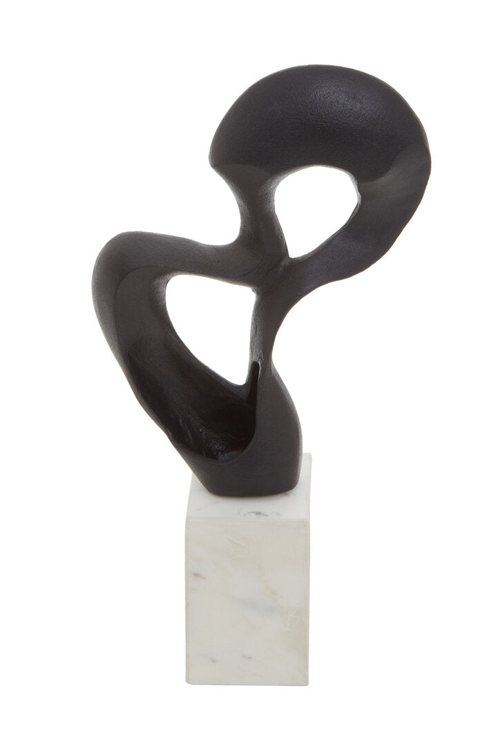Mirano Black Finish Knot Sculpture