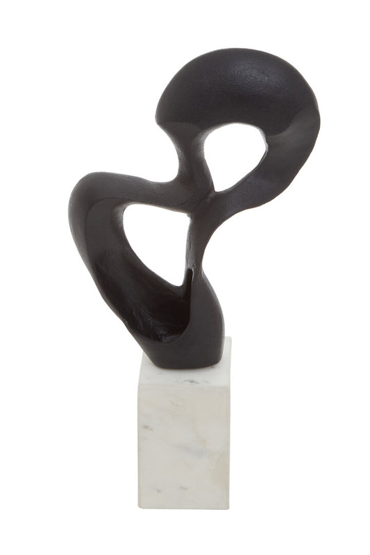 Mirano Black Finish Knot Sculpture