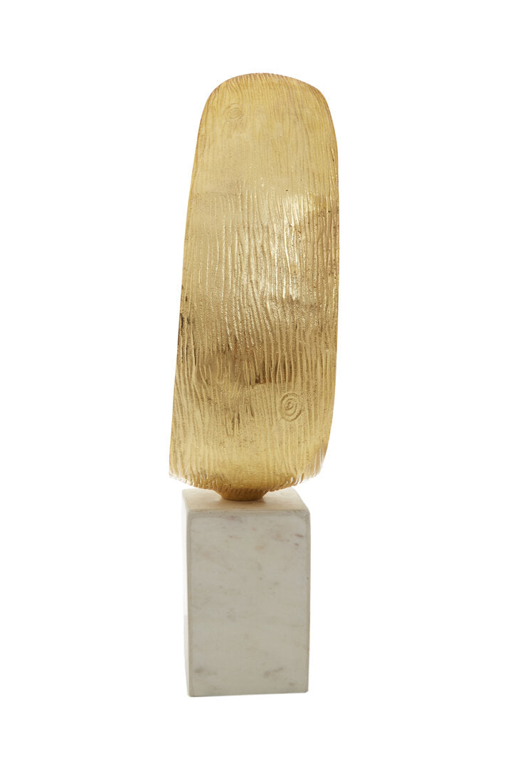 Mirano Gold Finish Curl Sculpture - Additional