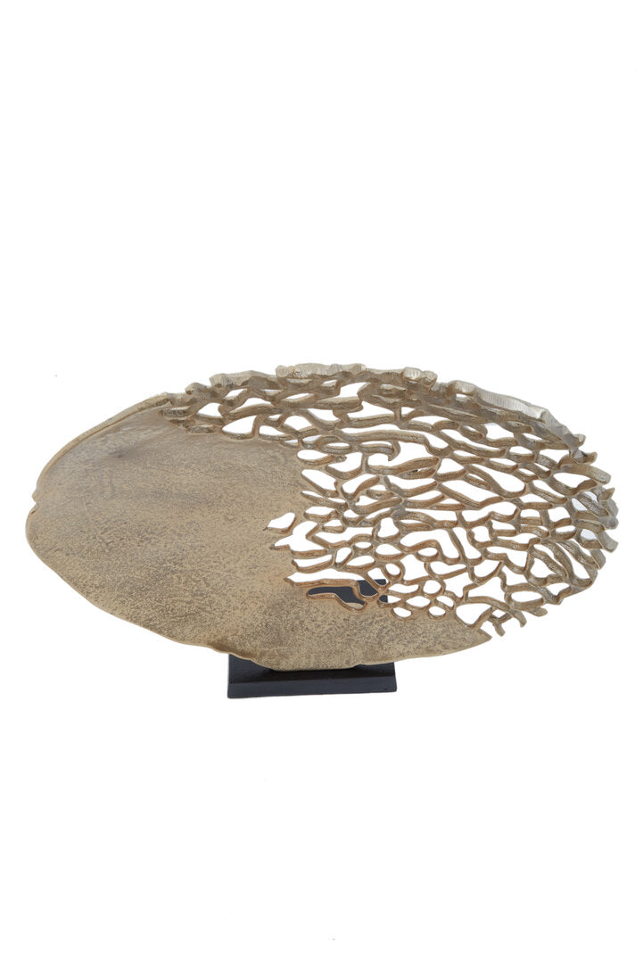 Daito Black and Gold Finish Round Sculpture - Additional