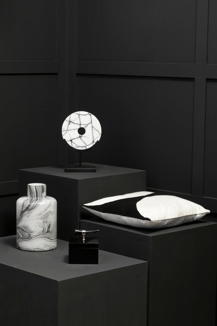 Marmara Marble Sculpture On Iron Stand - Lifestyle