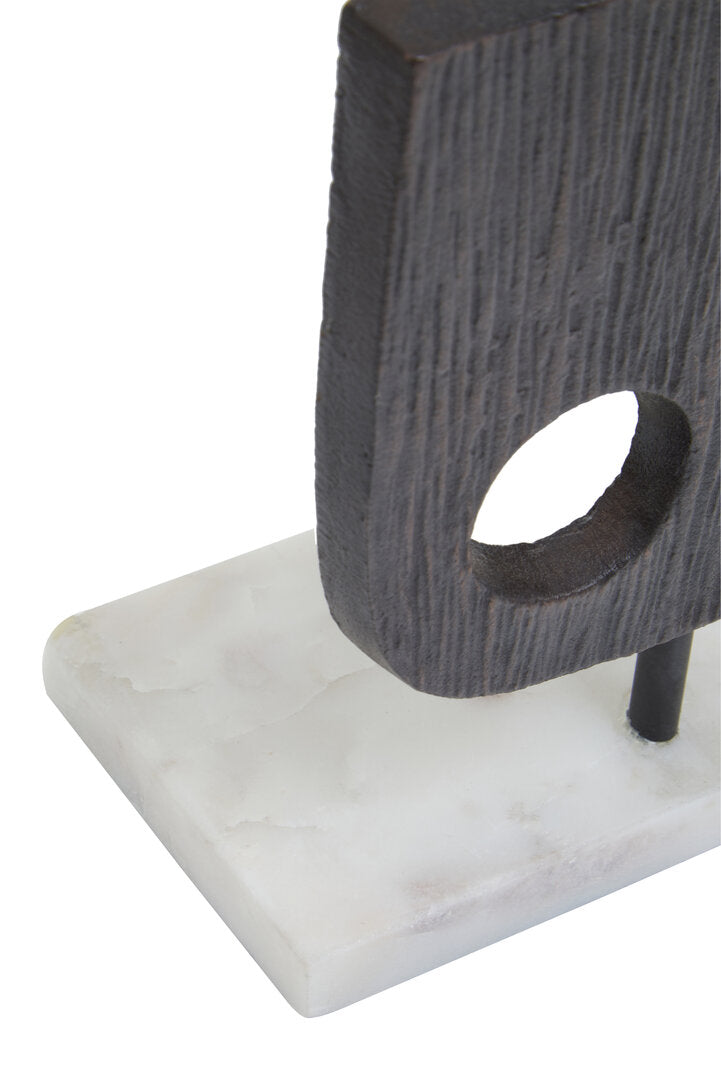 Simbolo Large Assorted Colour Metal Sculpture On Marble Base - Macro