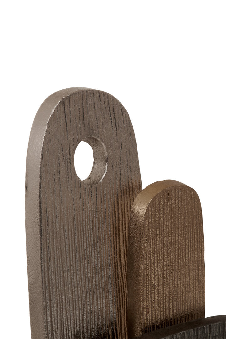 Simbolo Small Assorted Colour Metal Sculpture On Marble Base - Macro