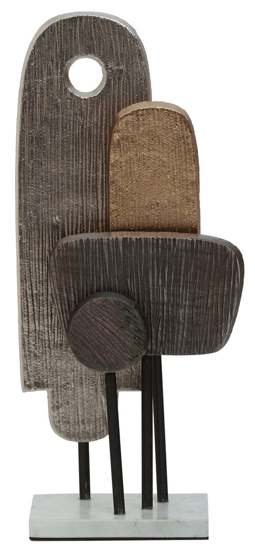 Simbolo Small Assorted Colour Metal Sculpture On Marble Base