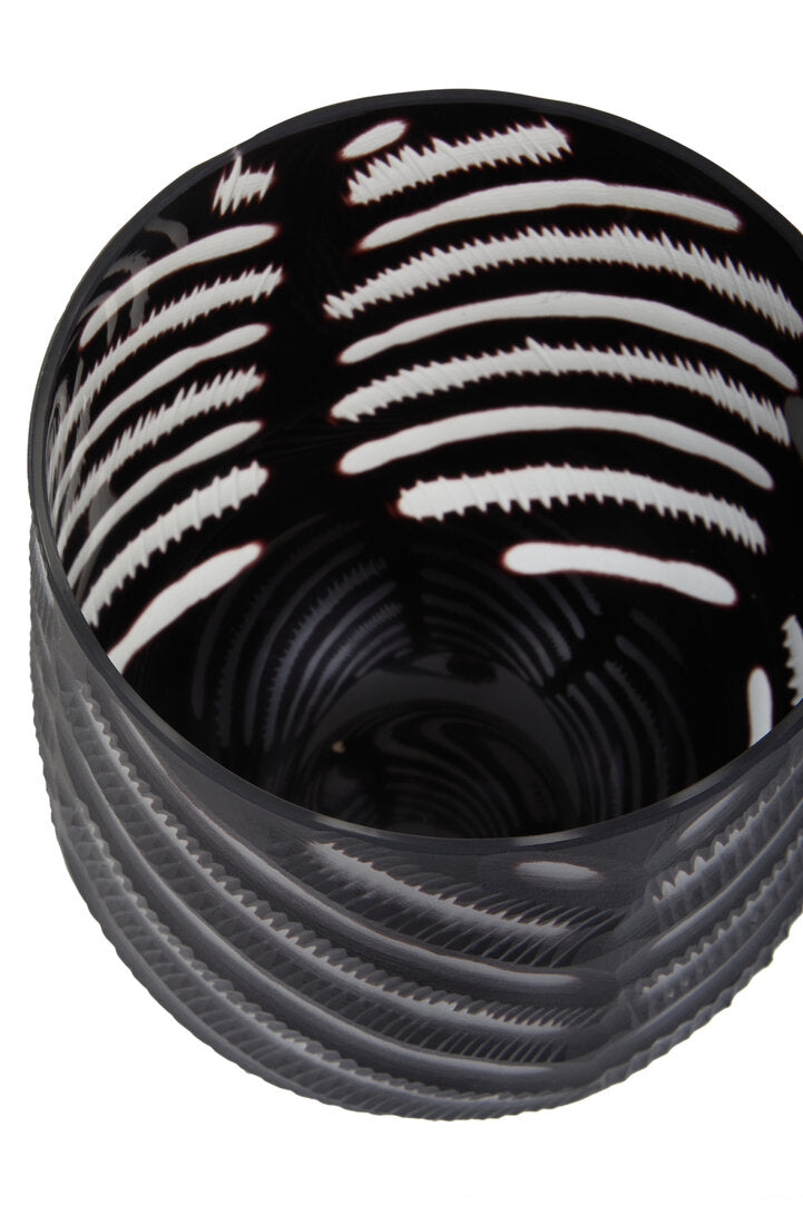 Hessa Small Chevron Cut Vase - Macro