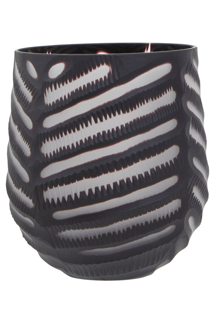 Hessa Small Chevron Cut Vase - Main