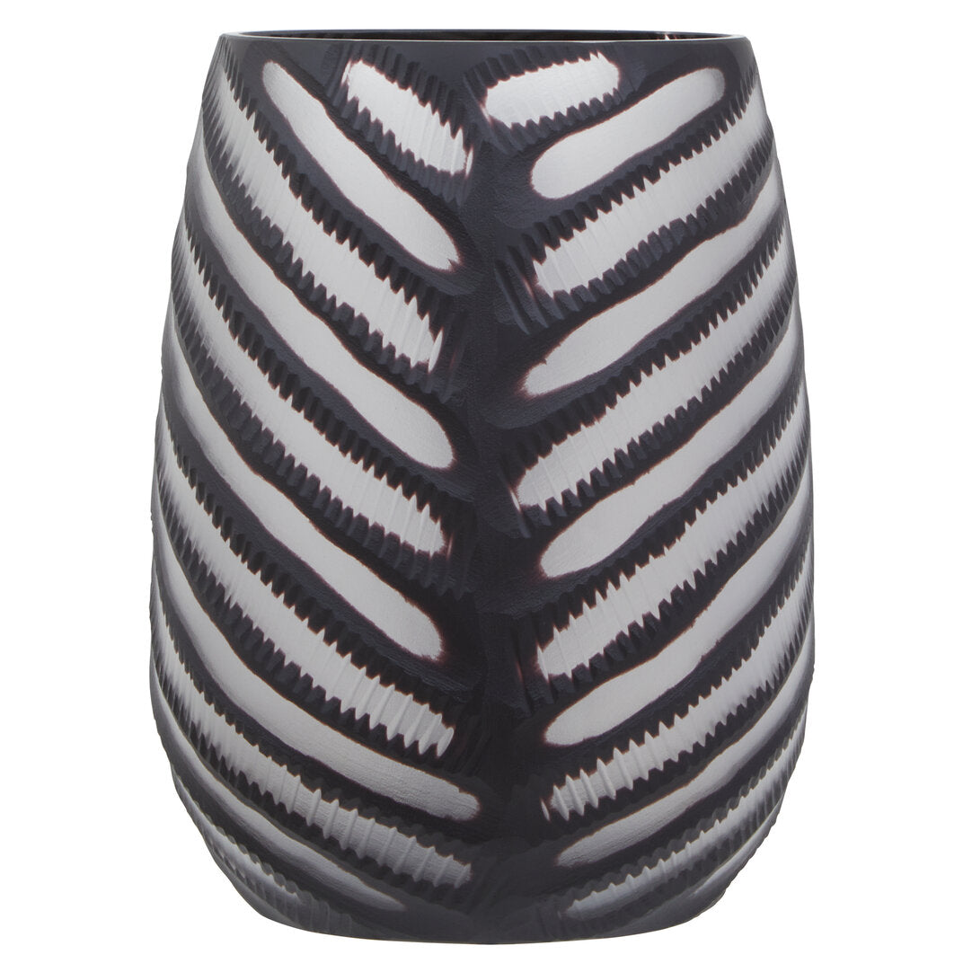 Hessa Large Chevron Cut Vase - Additional