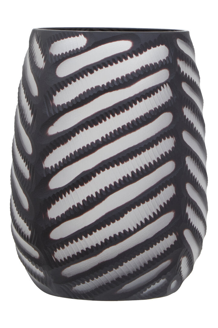 Hessa Large Chevron Cut Vase
