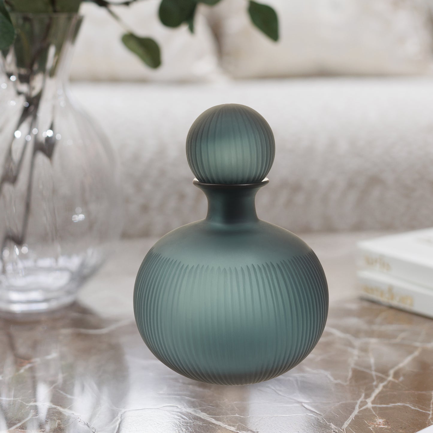 Hira Medium Blue Bottle Vase