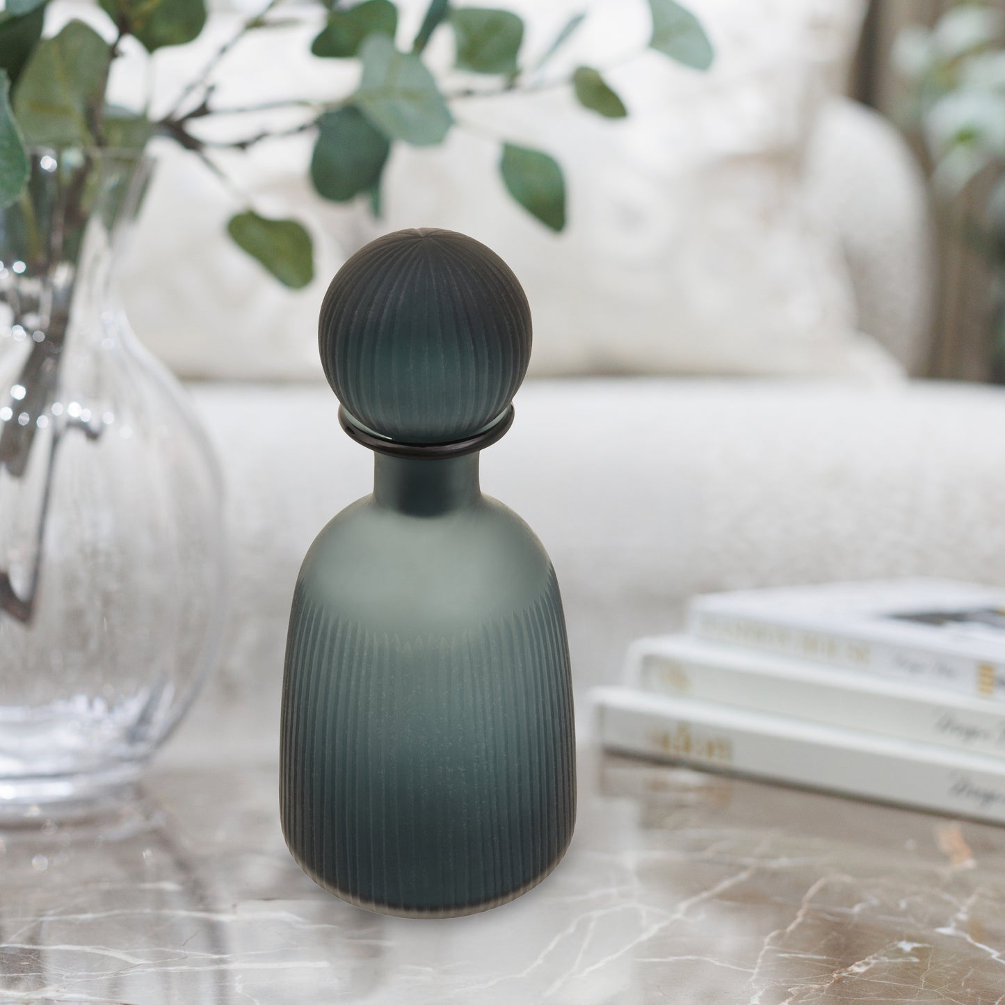 Hira Medium Blue Bottle Vase
