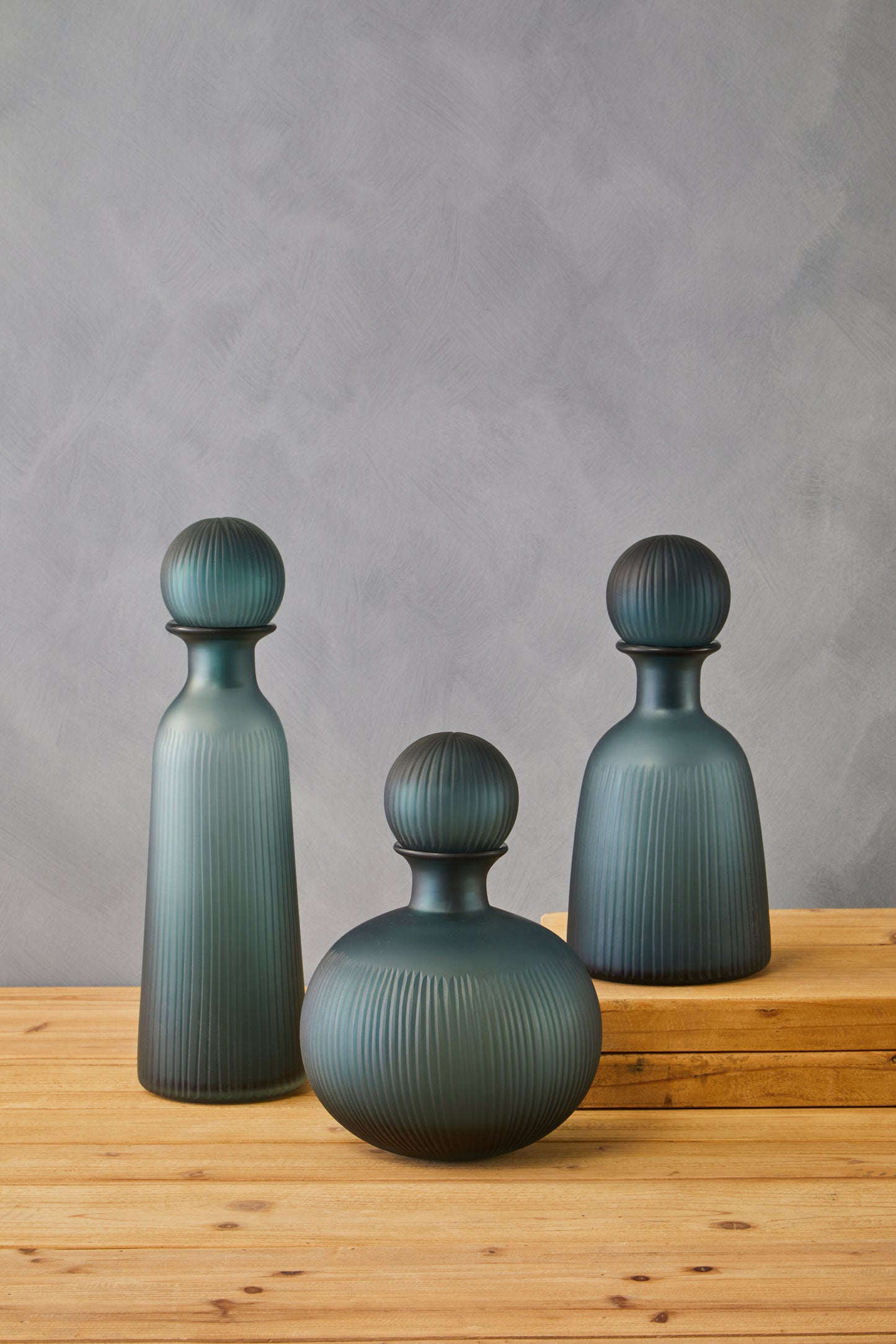 Hira Medium Blue Bottle Vase