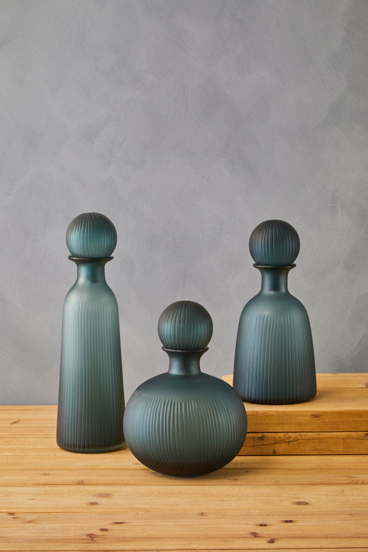 Hira Medium Blue Bottle Vase
