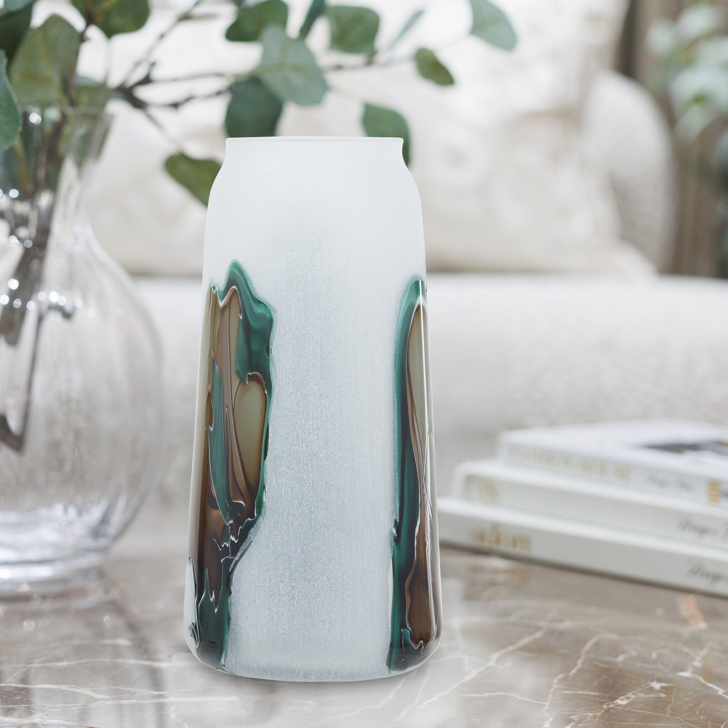Hakan Tall Glass Vase