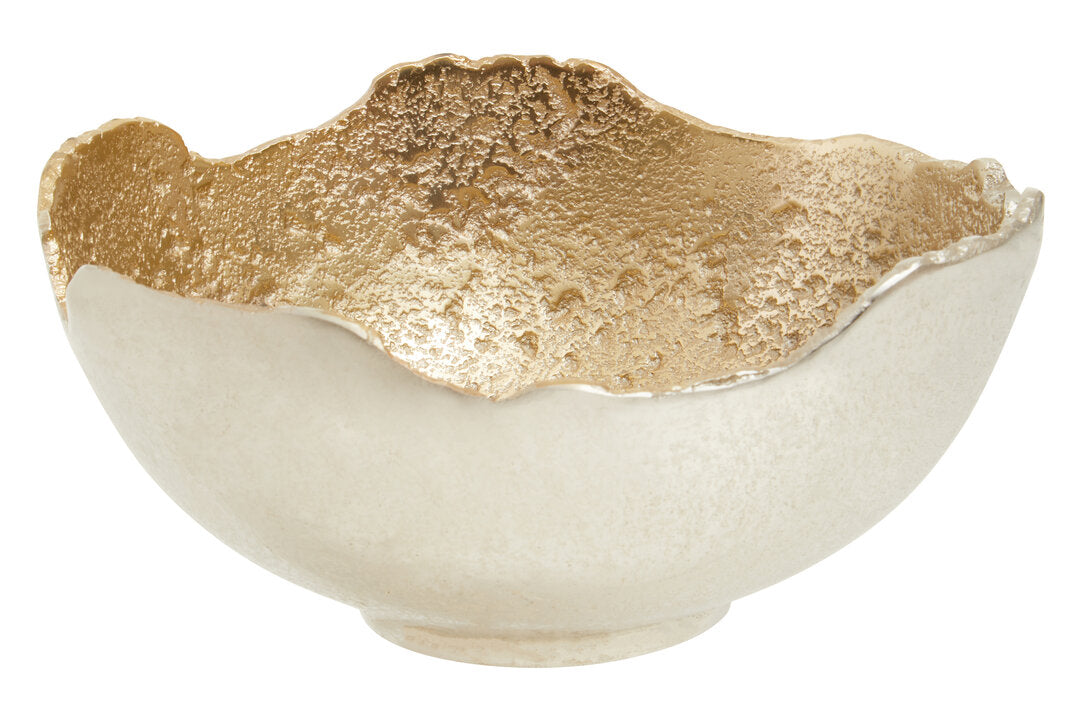 Dion Small Nickel and Gold Finish Bowl - Additional