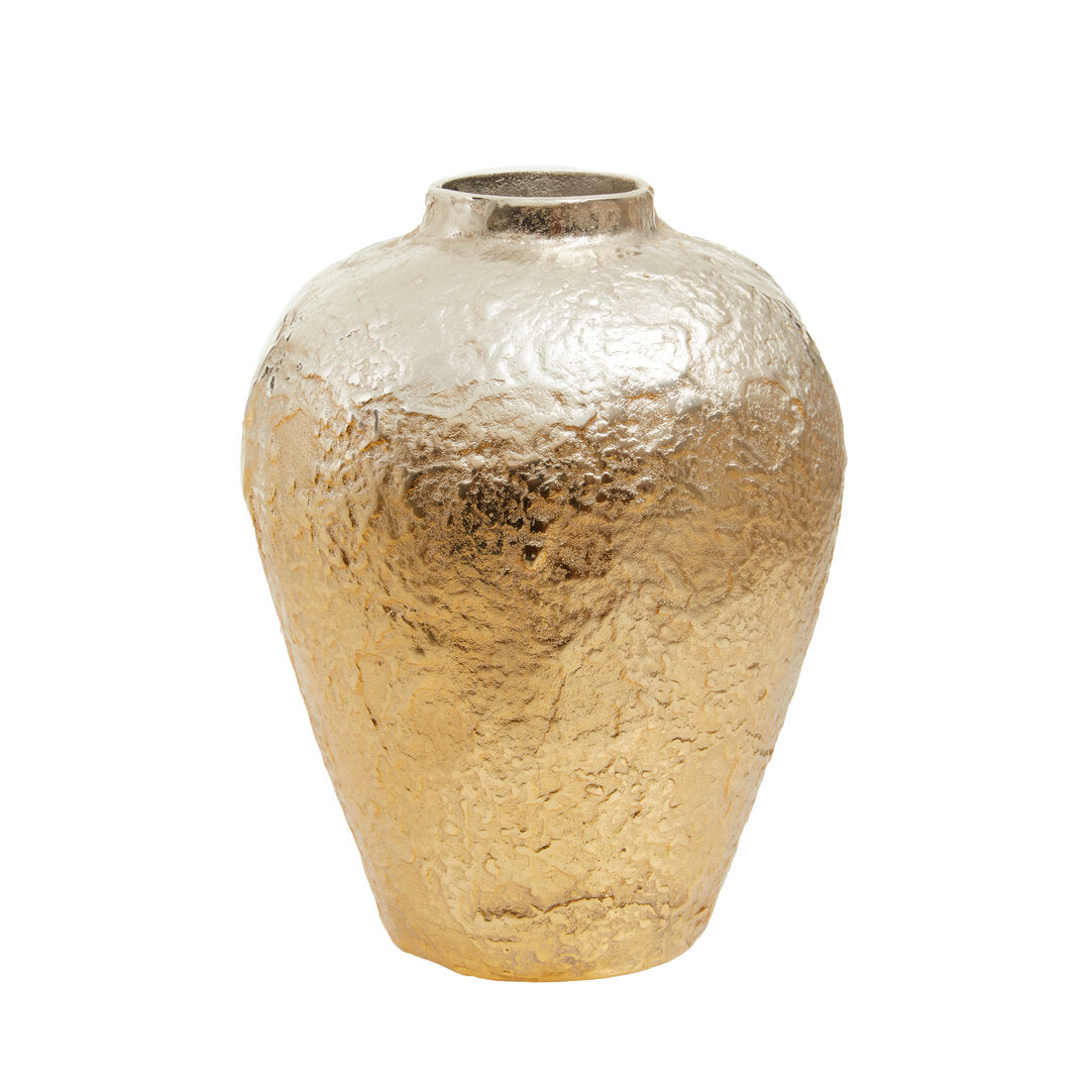 Dion Large Ombre Silver and Gold Finish Vase - Main