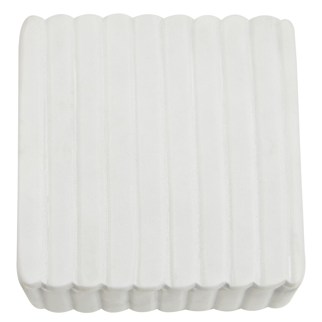 Oxana Small Ribbed Marble Trinket Box - Additional