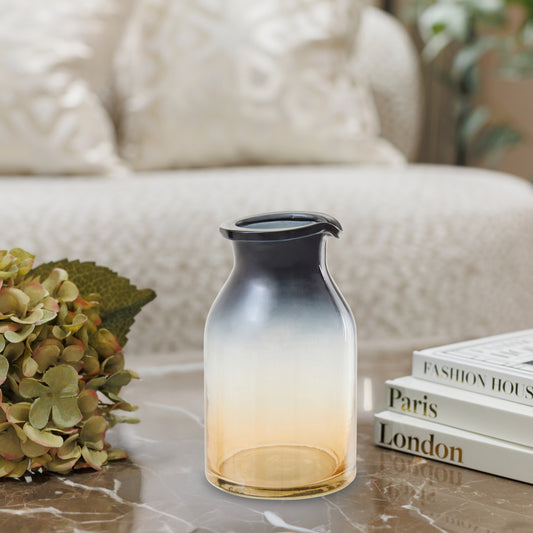 Glynn Black And Gold Small Vase