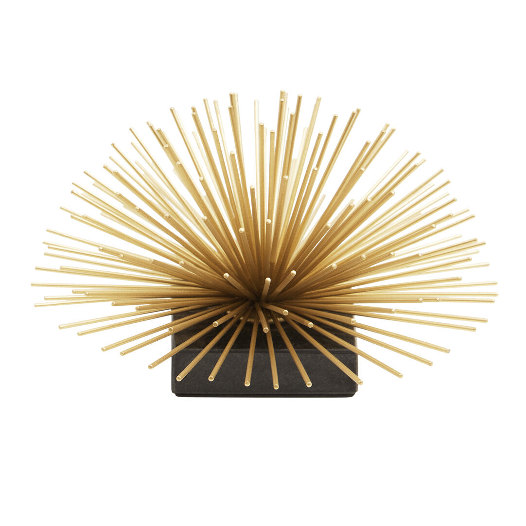 Mirano Gold Finish Starburst With Black Marble Base - Additional