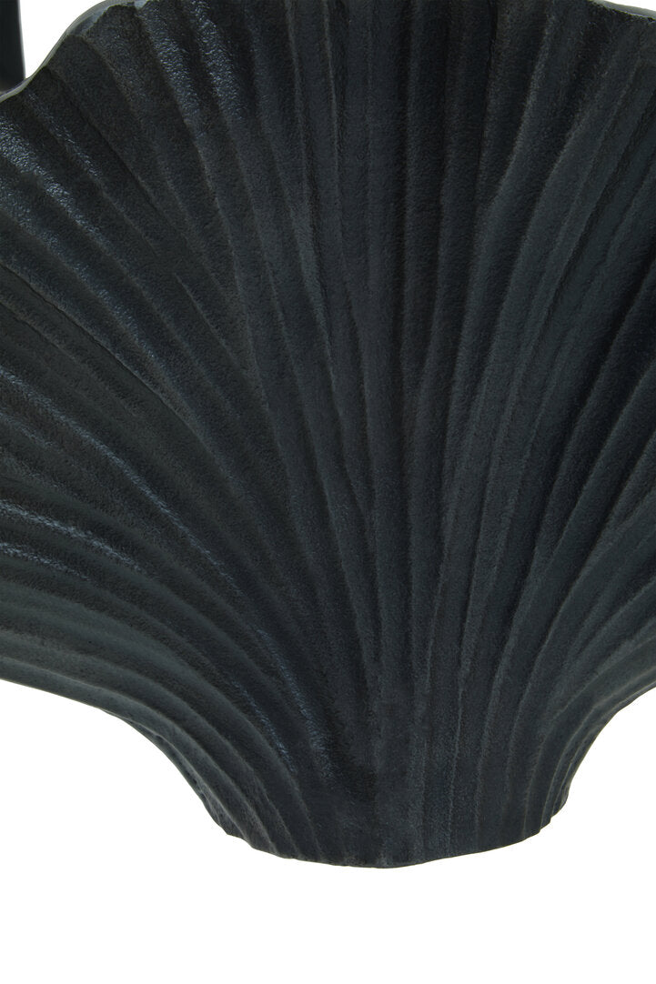 Danna Small Grey Ginkgo Vase - Macro