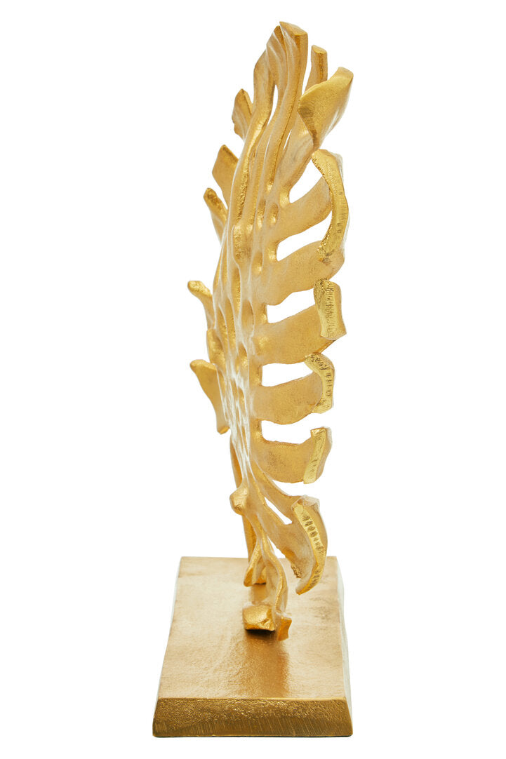 Lena Prato Gold Finish Monstera Leaf Sculpture - Additional