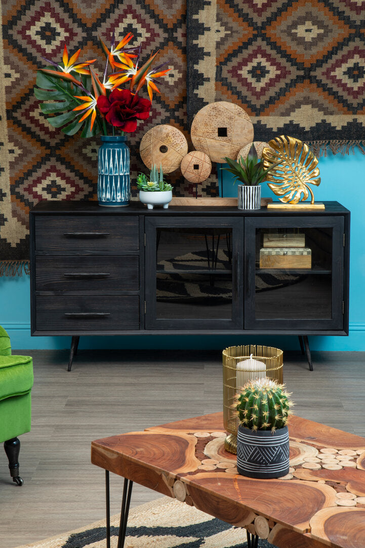 Lena Prato Gold Finish Monstera Leaf Sculpture - Lifestyle