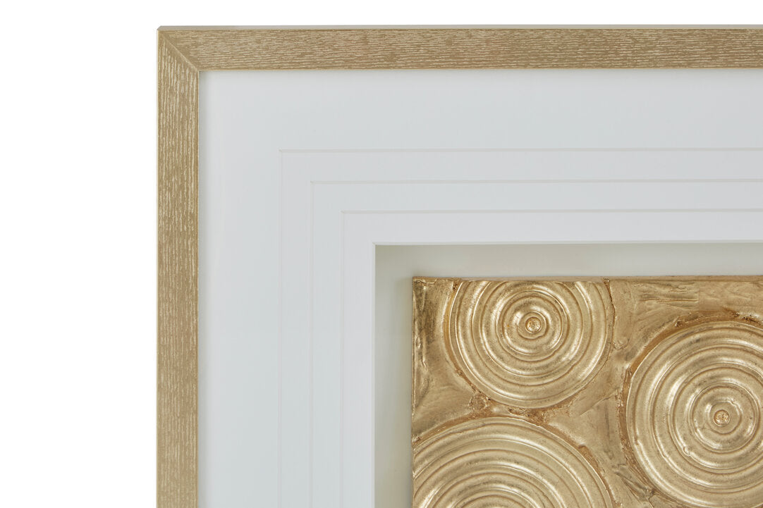 Nason Gold Disc Design Wall Art - Macro
