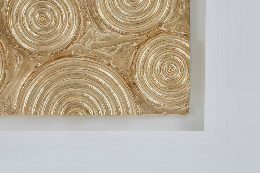 Nason Gold Disc Design Wall Art - Macro