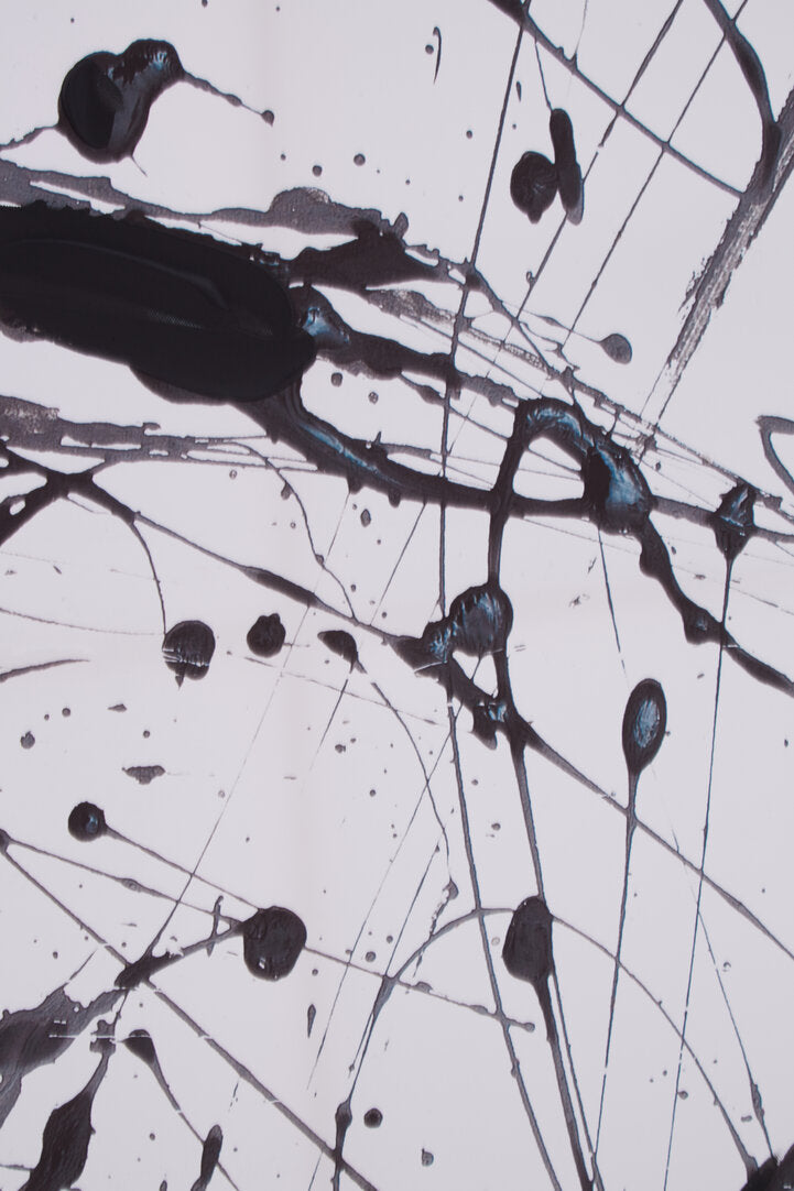 Astratto Black and White Wall Art - Macro