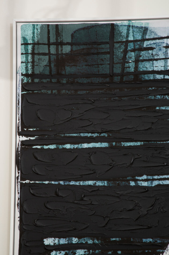 Astratto Blue and Black Wall Art - Lifestyle