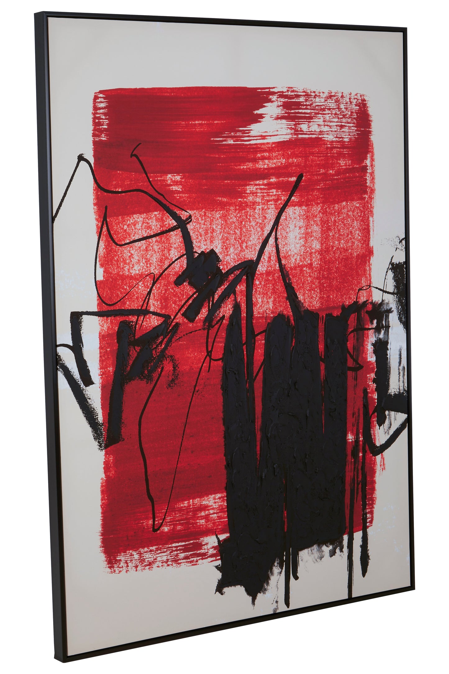 Astratto Red And Black Wall Art