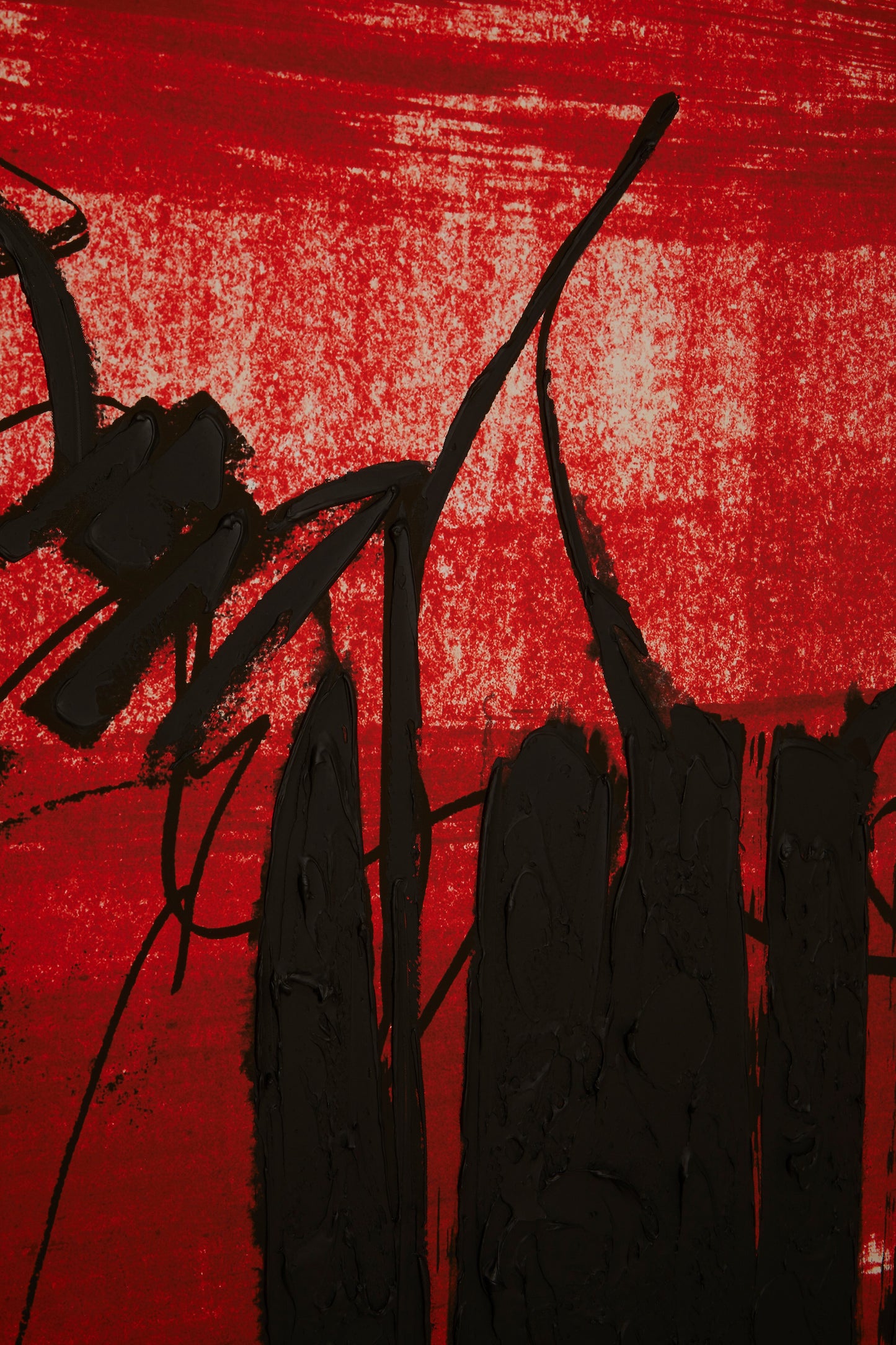 Astratto Red And Black Wall Art