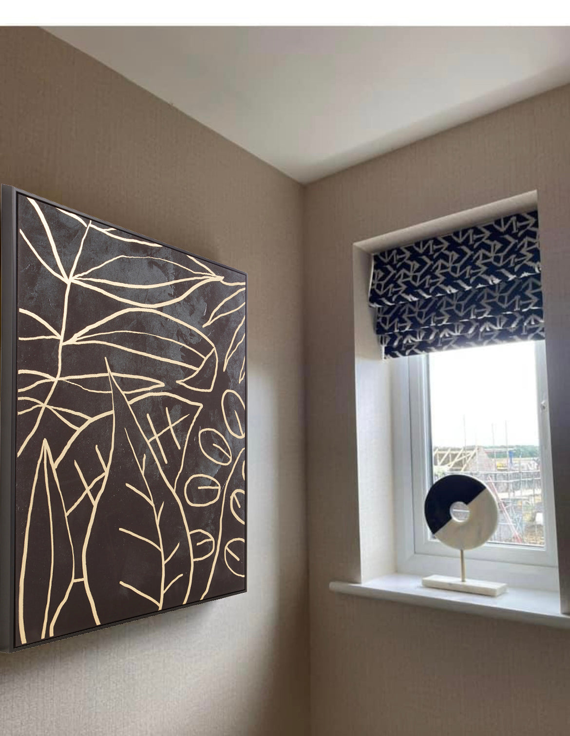 Astratto Canvas Black and Gold Wall Art