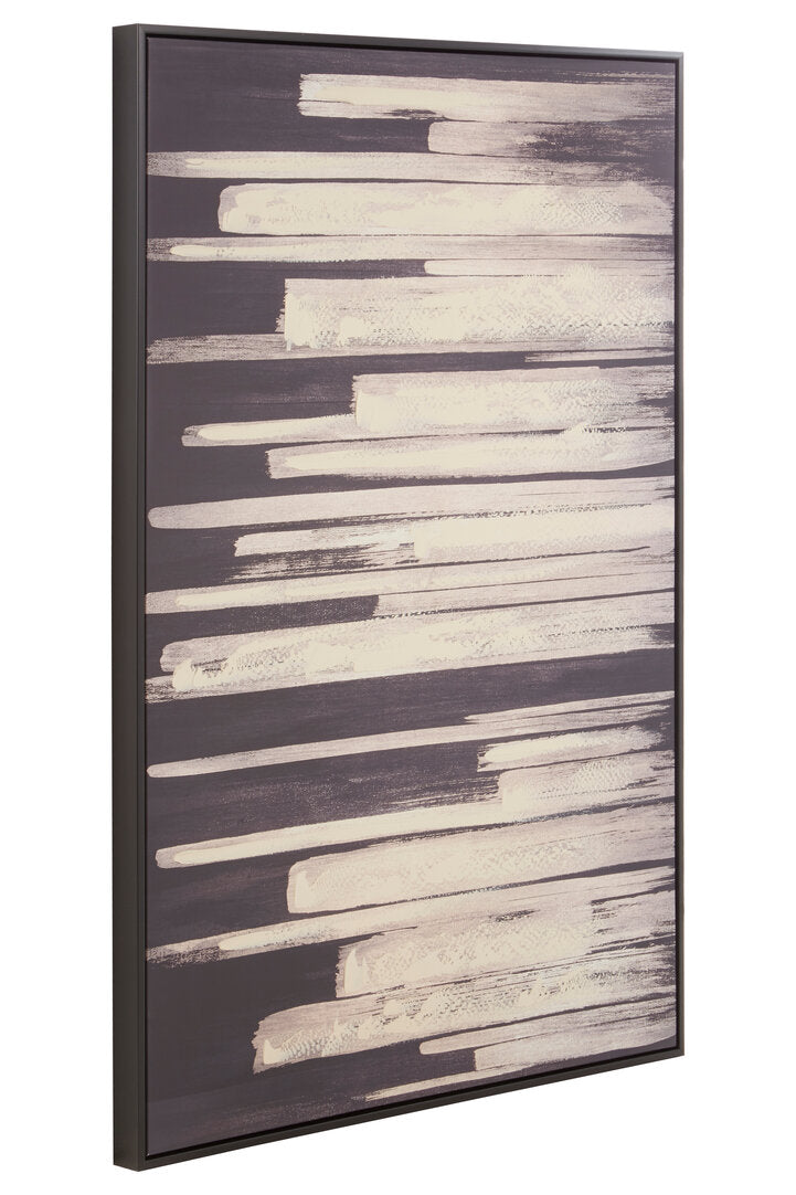 Astratto Black and Natural Canvas Wall Art - Additional