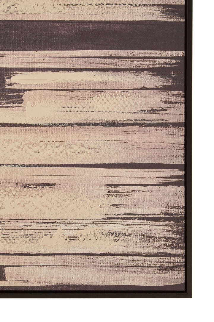 Astratto Black and Natural Canvas Wall Art - Macro