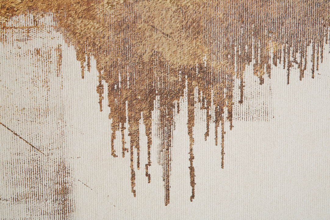 Astratto Abstract Gold Foil Wall Art - Macro